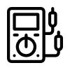 Icono de multimetro para representar la instrumentación industrial